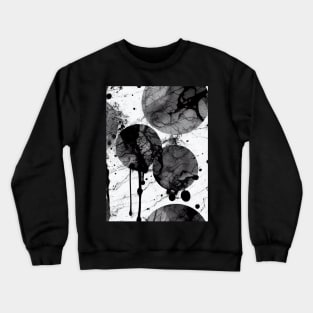 Splatter Paint Texture . Distress rough background. Black Spray Blot of Ink. Crewneck Sweatshirt